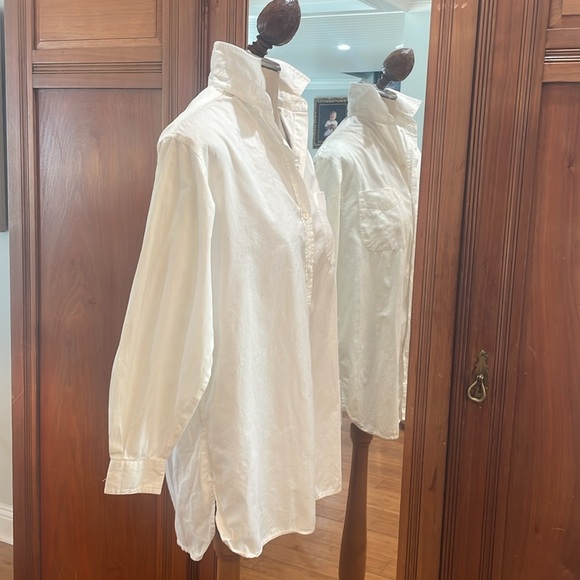 Gap long sleeve button-down shirt 100% cotton pocket collar women’s size S small - Picture 4 of 13